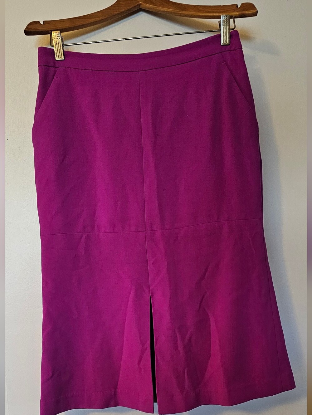 Ellen Tracy Dark Magenta Pencil Skirt | Size 6